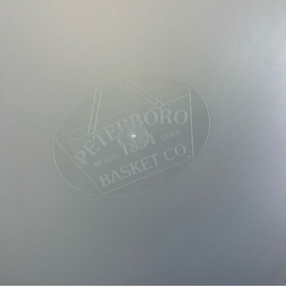 Vintage Peterboro Wooden Round Picnic Basket - Picture 10 of 10